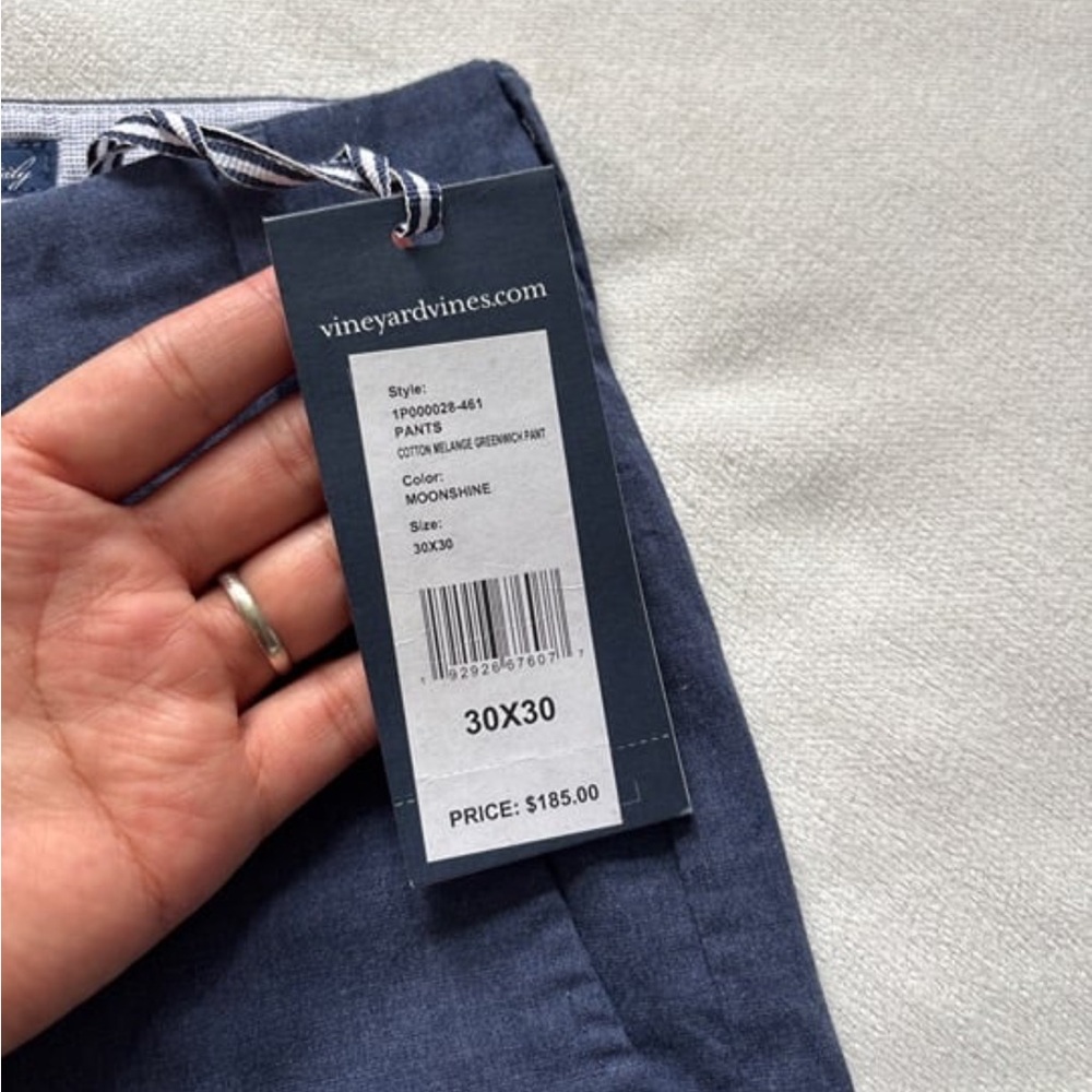 vineyardvines men cotton melange greenwich pants - Picture 3 of 4